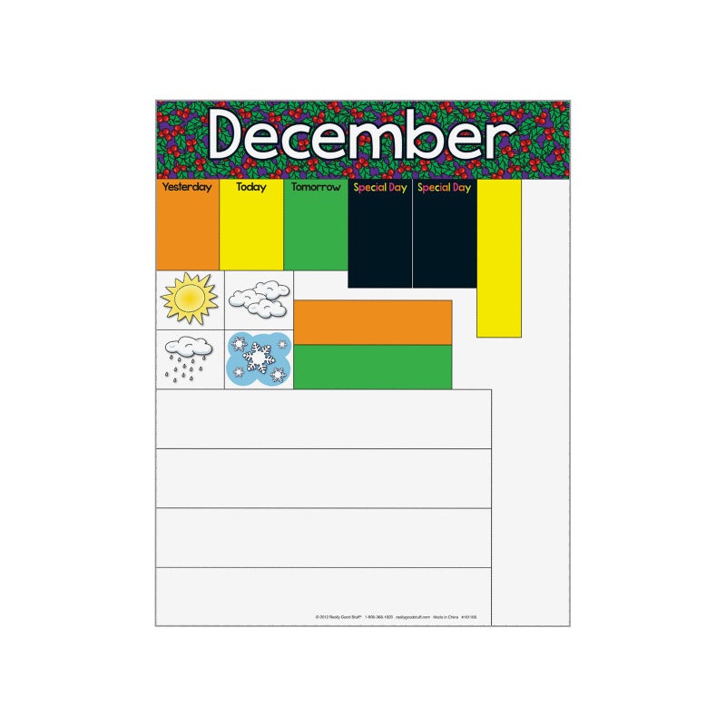 Really Good Stuff All About Today Pocket Chart - 22" x 30" - Grades K-3- Daily Classroom Calendar, Interactive and Engaging Classroom Poster, Homeschool Learning, Teacher Must Haves - Image 4